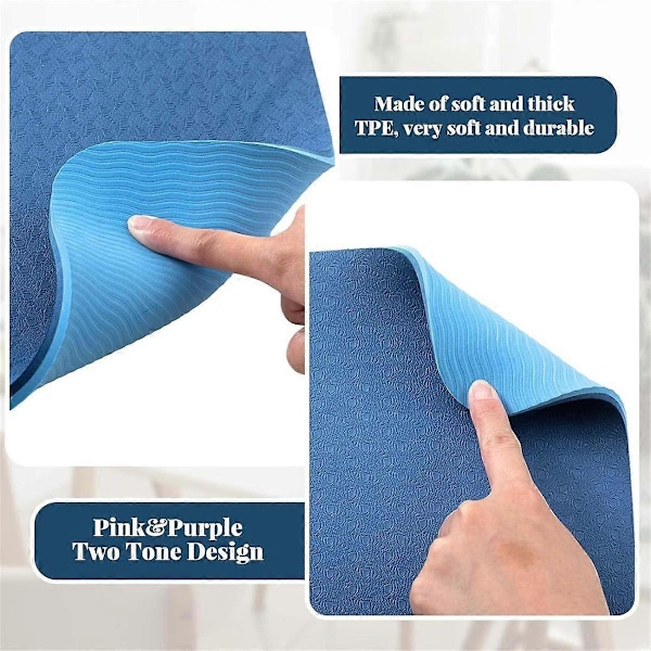 2 st Ljuddämpande Matta för Symaskin Pedalmatta Symaskinsmatta Minskar Vibrationer Ljud Halkfri Blå