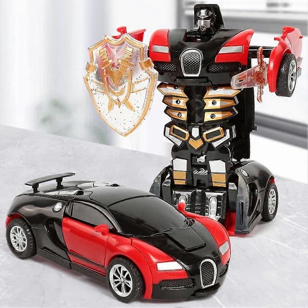 Transformerende Bilrobot Kollisjonsdeformasjon Kult Design Foreldre-Barn Interaksjon Red