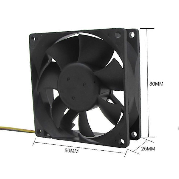 24V 80mm 8cm Køleblæser 80X80X25 mm 8025 PC Computer Kabinet Blæser DIY Router GPU CPU Køleblæser