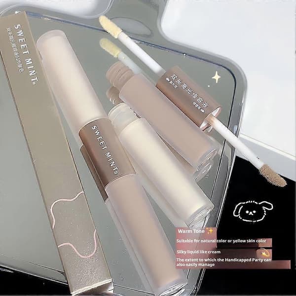 Double-sided Highlighting Contour Stick Matte Three-dimensional Brightener Kall hudton