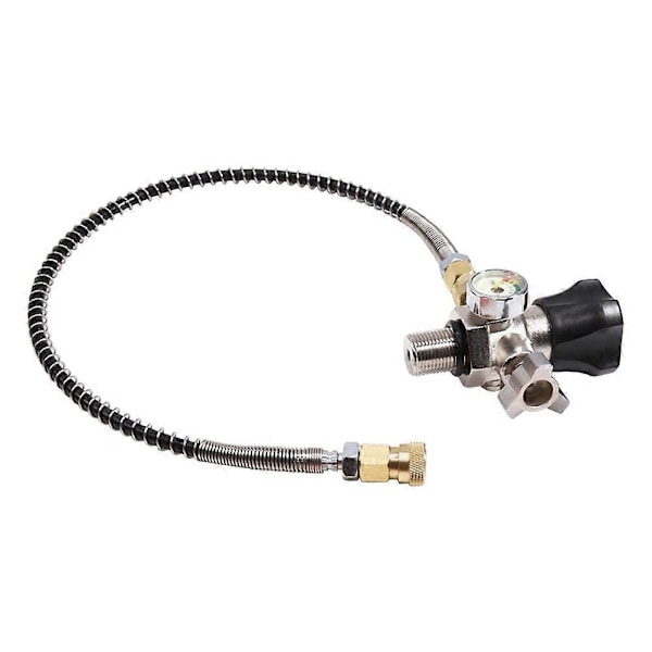 M18X1.5 Gevind 4500Psi SCBA Ventil Regulator Fyldestation Slange til PCP Lufttank