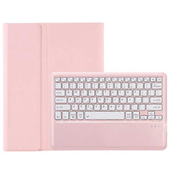 A810B Yhteensopiva Samsung Galaxy Tab S9 FE+ 12.4\" X610 / X616 Irrotettava Bluetooth-näppäimistökotelo Kynäpaikka Tablettikotelo Pink