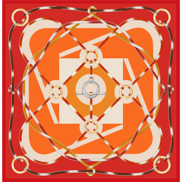 Baggrundsvæg silketørklæde dekorativt maleri 90cm forår og efterår tørklæde sjal til kvinder S1521 orange red 90*90cm