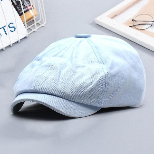 Elegant Spiss Caps Stilig Justerbar Caps Blue