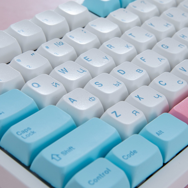 Gaming Mekanisk Tastatur Russisk LED Bakgrunnsbelyst 96 Taster Kablet Knapp Bærbar Mekanisk Tastatur for Bærbar Datamaskin PC Gamer White English