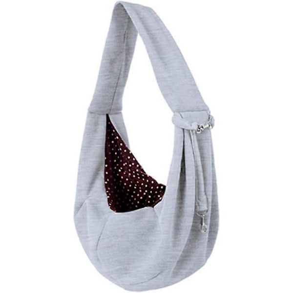 Kat/Hunde Transporttaske, Enkelt-Skulder Sling Hunde Transporttaske og Katte Kæledyrs Sling Taske Holder, Grå