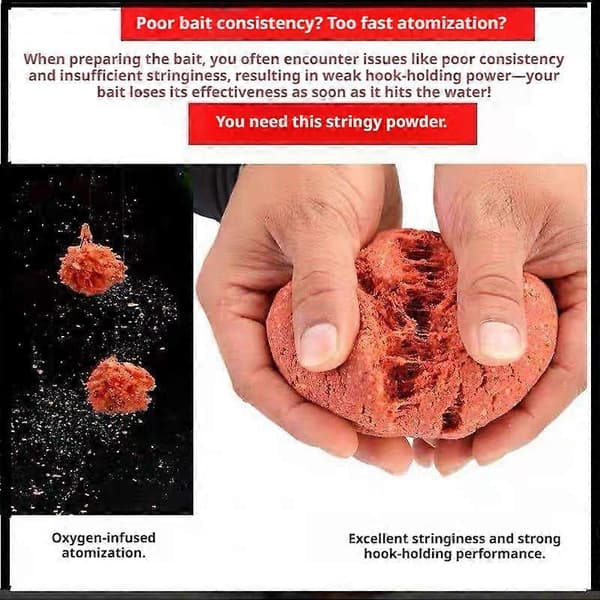 Hvedeproteinfiberagn 250g - Fiskepastaadditiv til krogfastholdelse