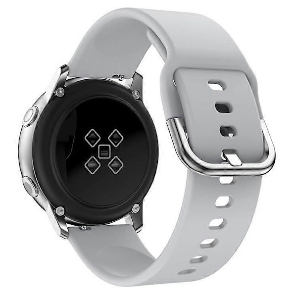 20mm Fyrkantigt Spänne Silikon Smart Klockarmband Kompatibelt För GarminMove Luxe/Move Style/Move 3 Grey