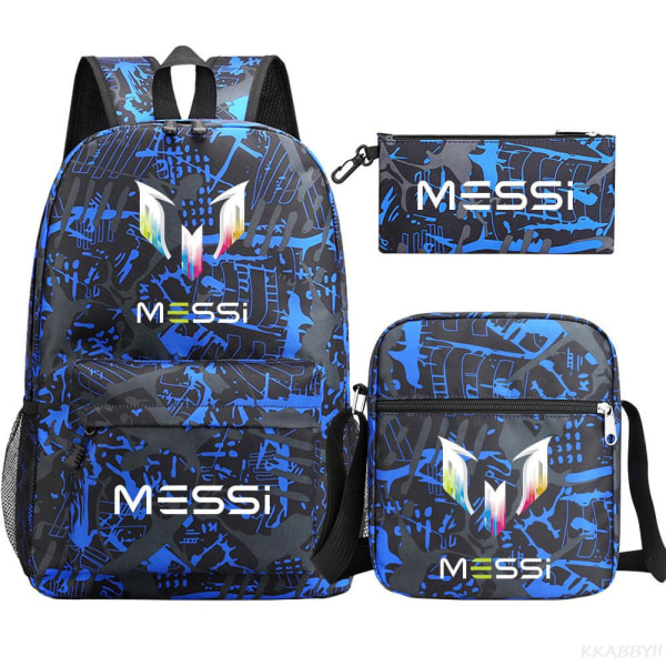 Fotball Messi ryggsekk 3 deler Lavender