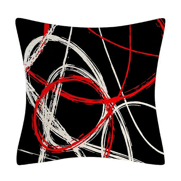 Juledekorasjon, Pynteputetrekk 45x45 cm Sett med 4 Juledekor Rutete Putetrekk Lintrekk med Trykk Lastebil Hjortehode Putetrekk for Sofa