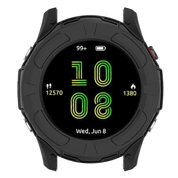Kompatibel För Garmin Forerunner 255 Mjukt TPU Klockskydd Utskuren Design Anti-Repor Skyddande Ram Black