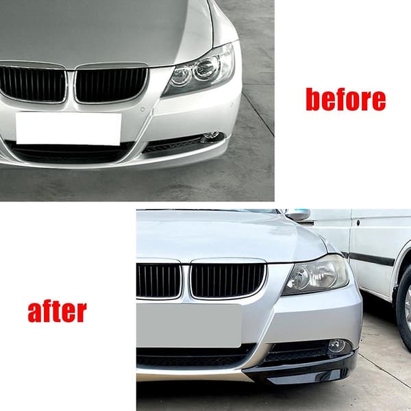 Til 3 Serie E90 E91 Pre 320I 330I 2005-2008 Frontkofanger Læbe Vinkel Diffuser Splitter Spoiler Beskytter