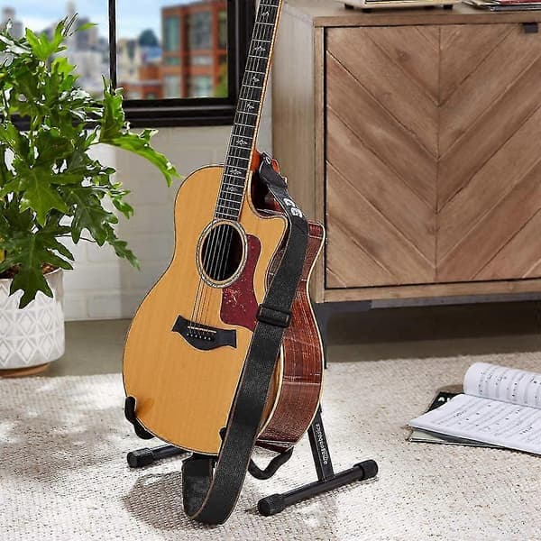 Gitarrband Mjukt, Gitarr Axelband, Gitarrband Justerbart, PU Läder Gitarrband, Gitarrband Justerbart Mjukt För Akustisk, Klassisk, Ele