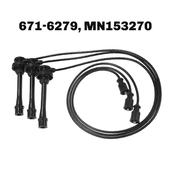 3 stk. tændkabler til Montero V6 3.8L 2003-2006 Biltændkabler Dele 671-6279, MN153270