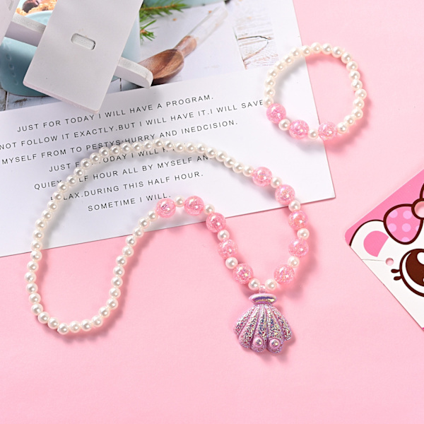 Halskæder til børn Piger Enhjørning Tegneserie Prinsesse Smykker Piger Armbånd Baby Tilbehør Børnesmykker Gaver Style1