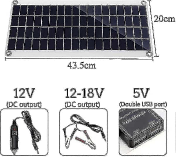 300w 12v solpanel kit batteriladdare 300 watt 12 volt off grid system med 10a-60a regulator