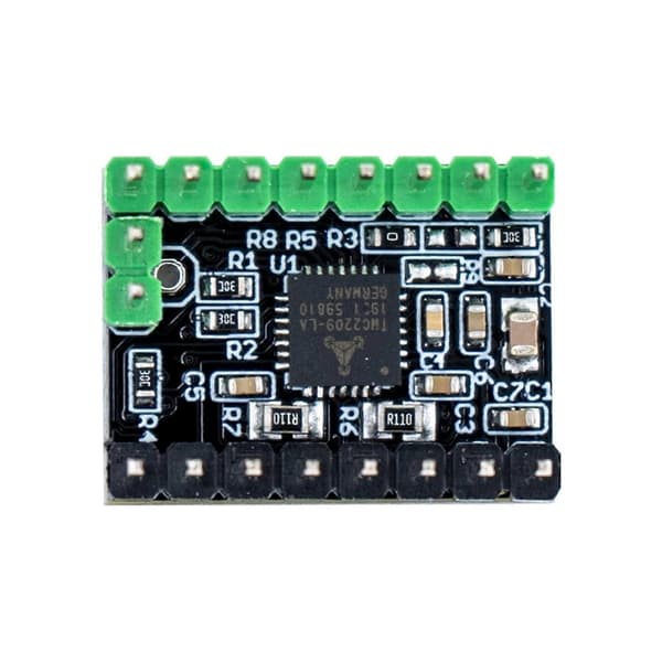 til 3D-printer TMC2209 TMC2209 V2.0 Steppermotordrev med køleplade 2 sæt