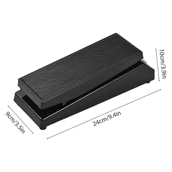 Professionell Gitarr Volympedal Volym/Klassisk Wah-ljud Mono/Dual Channel 6.35mm Ingång/Utgång Gitarr