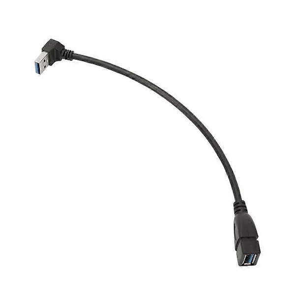 Usb 3.0 Vinkel Forlængerkabel Han Til Hun Adapter Ledning Data Op