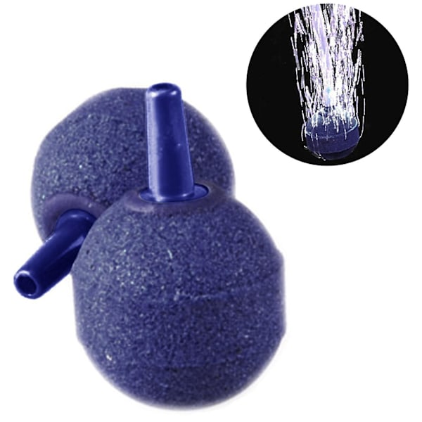 2xair Bubbelsten Syresten Akvarium Fisk Tank Pump Hydroponisk Syre Q