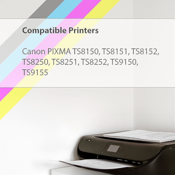 1 Set med 6 bläckpatroner för att ersätta Canon Pgi-580 & Cli-581 Kompatibel/icke-OEM från Go Inks (6 bläck)