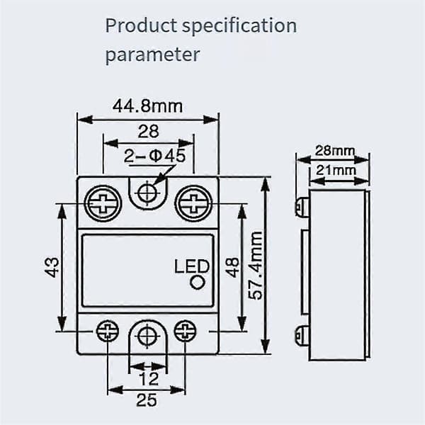 AC Kontroll AC Enkelfaset Solid State Relé Enkelfaset Ssr Aa Solid State Relé 40aa