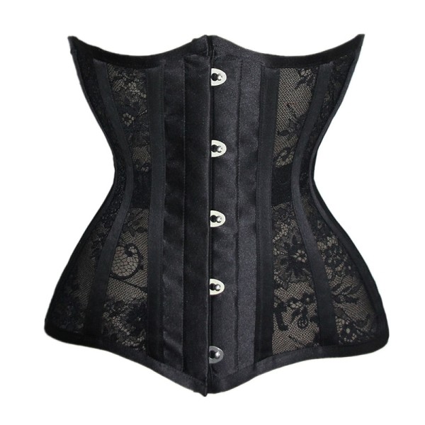 Midjetrening for kvinner Vintage Gothic Body Shaper Belte Vekttap skjede Recovery Black L