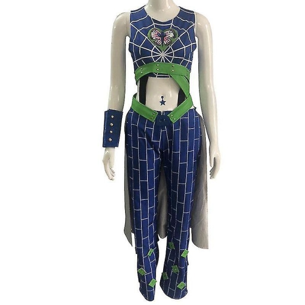 Halloween 2023 Ny Anmie Jojo's Bizarre Adventur Cujoh Kujo Cosplay Kostym Vuxen Dam Uniform Kostym Halloween Karneval Kostym Hög Kvalitet XXL