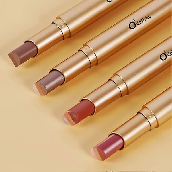 Golden-Diamond Trefärgad Gradient Ögonskuggsstift Vattentät Kosmetika 01 matte earth
