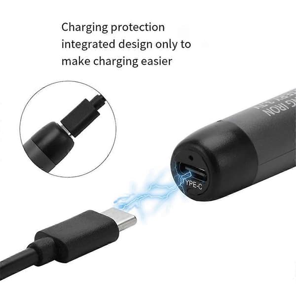 USB Digital Loddekolbe Justerbar Temperatur 300-450 Type-C Interface Batteri Intelligent Sol