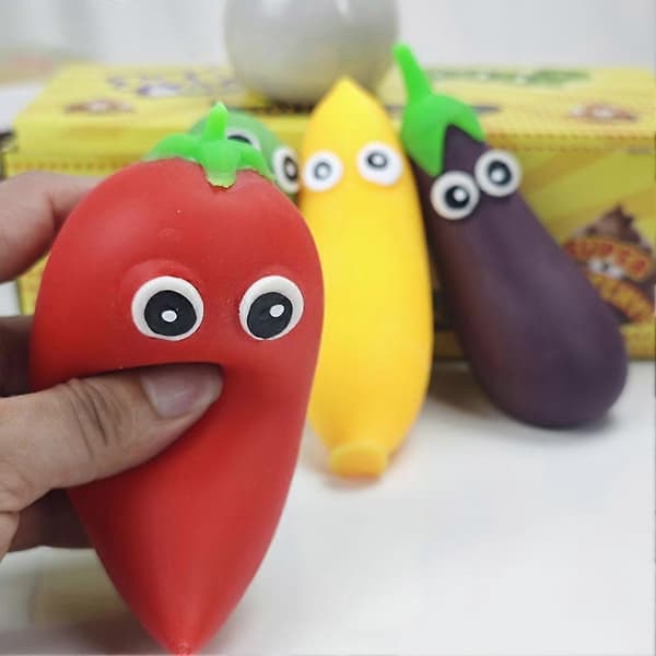 Grøntsags-squishy-legetøj til voksne børn stresslindring grøntsags-sensorisk Banan