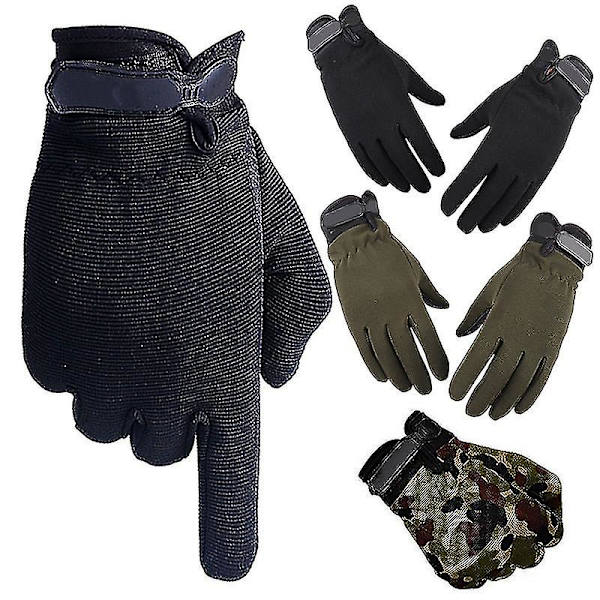 Fuld Finger Vinterhandsker Udendørs Anti-slip Fiske Sports Herrehandsker Cykel M-xl Green M