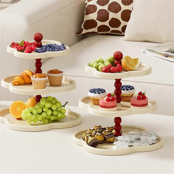 Retro Smykkestativ Fruktskål Dessertdisplay A