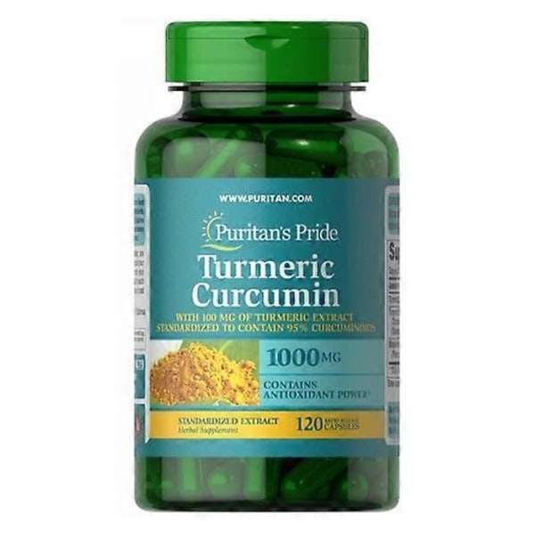 Puritan's Pride Gurkemeje Curcumin med Bioperine, 1000 mg, 120 kapsler