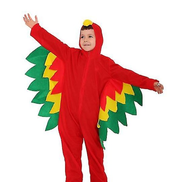 Rollespill Kostymer Klessett Barn Cosplay Lek Papegøye Klær 115-130cm