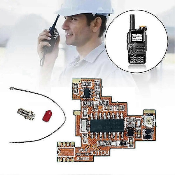 SI4732 V5.0 FPC Modifieringsmodul & Donut-antenn för UVK5 K6 HF Kortvåg Fullband/Enkel Sidband