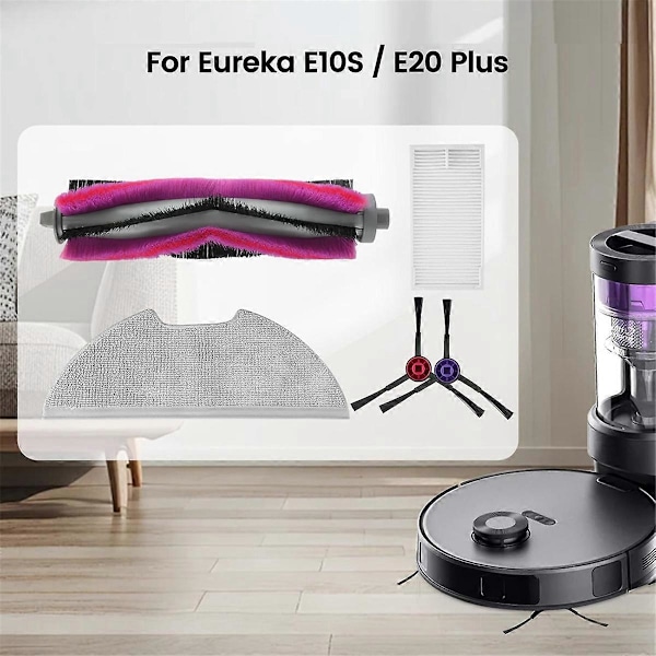 Ersättningskit för tillbehör till Eureka E10S / E20 Plus robotdammsugare