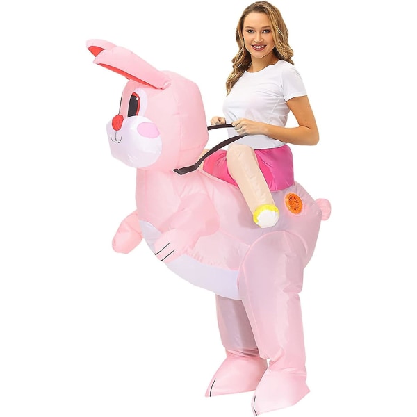 Uppblåsbar Påskhare Ridande Cosplay Kostym Halvlängdsdräkt Festlig Gåva Uppblåsbar Leksak Uppblåsbar Apa C