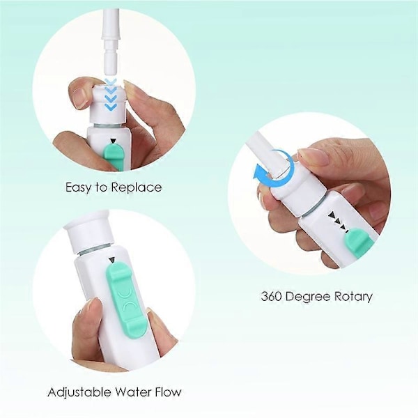 Tandvattenflosser Kran Oral Irrigator Tandtråd Irrigator Portabel Tandvattenstråle Tänder