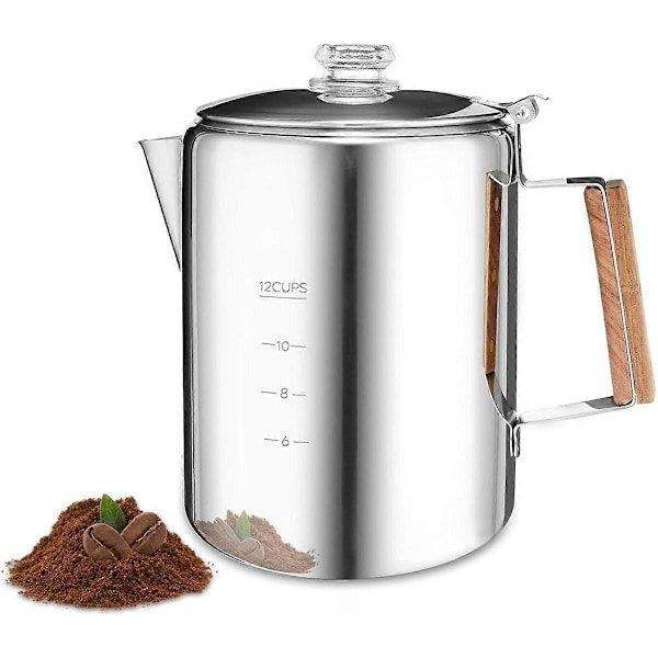 Kaffekande Komfur Kaffemaskine Percolator Bål Kaffekande Rustfrit Stål Kaffekande Camping
