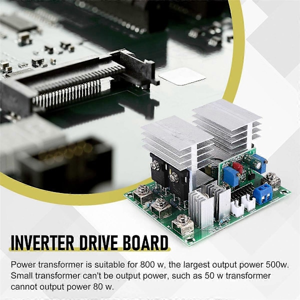 50HZ Inverter 12V til 220V Sinusbølge Inverter Driver Board 500W med Spændingsregulator