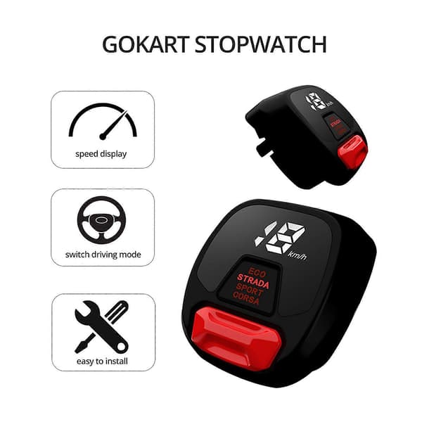 Til Segway Ninebot Gokart Speedometer Digital Display Kit PRO Hastighedstilstand Sele js