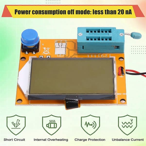 Værktøjsdel til LCR-T4 Meter Transistor Tester Diode Triode Kapacitans SCR Induktans M328