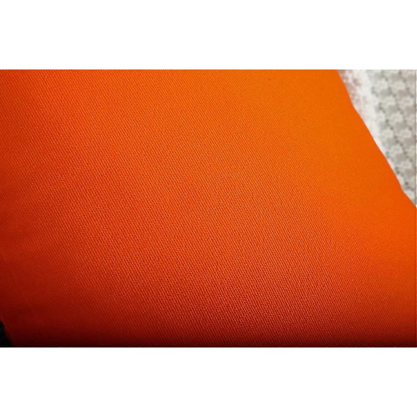 Set med 2 handgjorda dekorativa solida 100% bomullscanvas prydnadskuddfodral/kuddfodral, 11 färger tillgängliga - (45x45 cm 2 stycken, Orange)