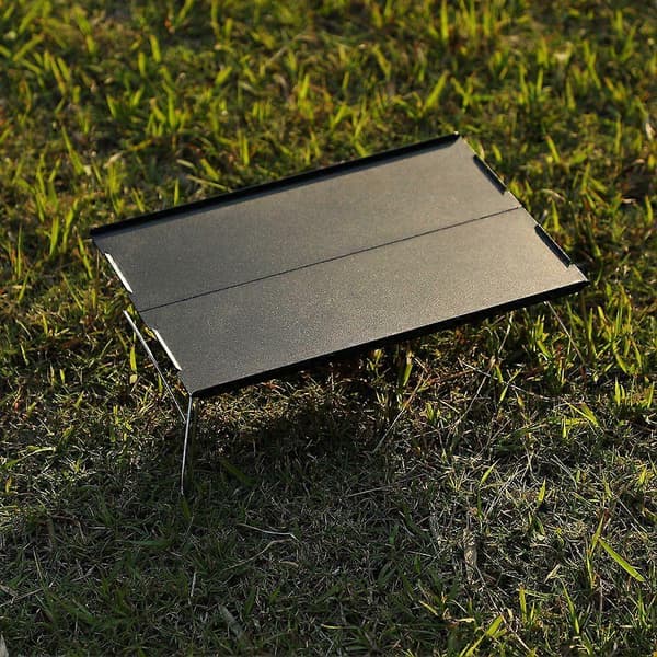 Bärbart Mini Bord för Utomhuscamping, Grillbord, Strandbord, Picknickbord, Grå