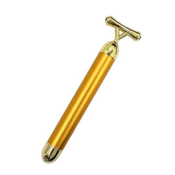 Ansiktsmassage rollers Gyllene 3D roller elektriska ansiktsrollers och T-formad ansiktsroller massage set