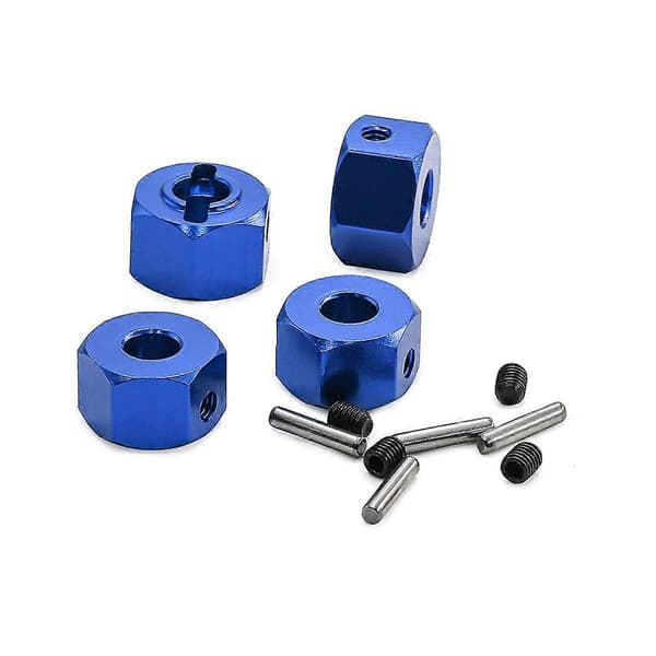 RC Bil Opgradering Hex Connector 12MM Kit til MINI RC Bil Tilbehør Blå