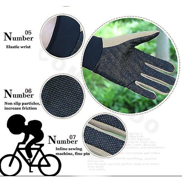 Fuld Finger Vinterhandsker Udendørs Anti-slip Fiske Sports Herrehandsker Cykel M-xl Black M