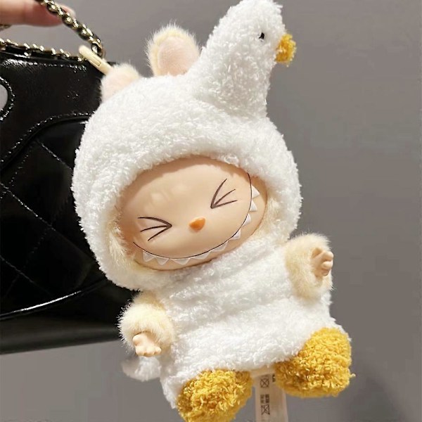 Mini pehmolelunuken vaatteet asusteet Korea Kpop Exo Labubu V1 V2 Idol-nukeille Hanhi Dinosaurus Macaron vaatelahja 09 with shoes