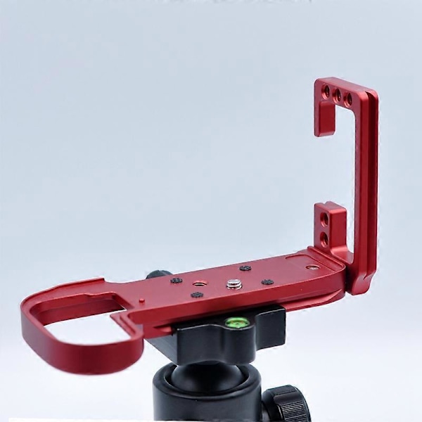 Quick Release L Plade Beslag Holder Håndgreb til R5 R6 Kamera til Tripod Kuglehoved, Rød